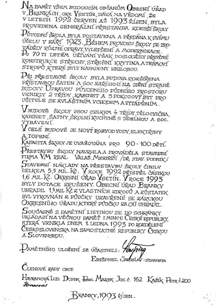 Historie školy